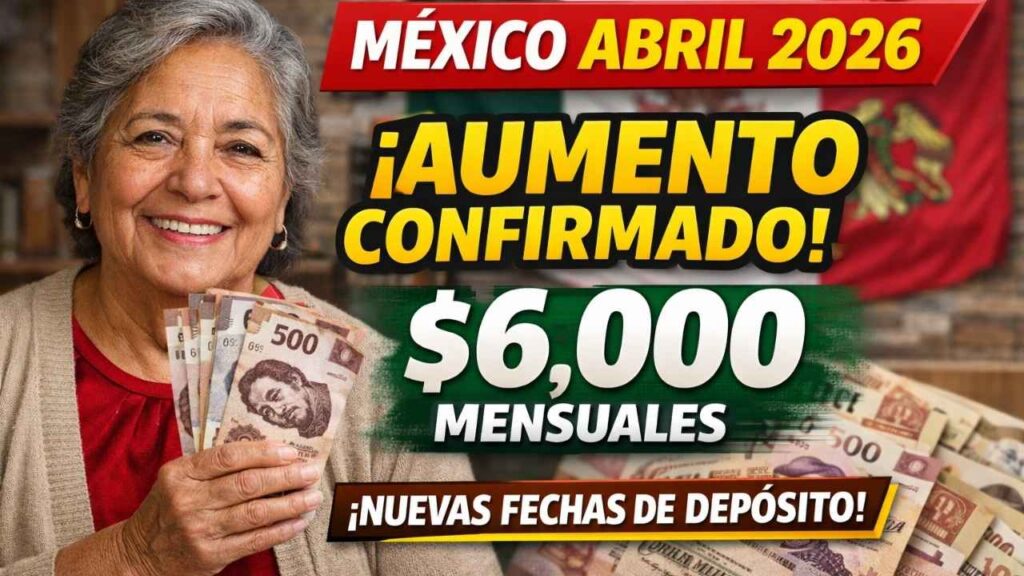 México Abril 2026: Aumento Confirmado en la Pensión Universal, Nuevo Monto y Fechas de Depósito