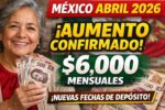 México Abril 2026: Aumento Confirmado en la Pensión Universal, Nuevo Monto y Fechas de Depósito