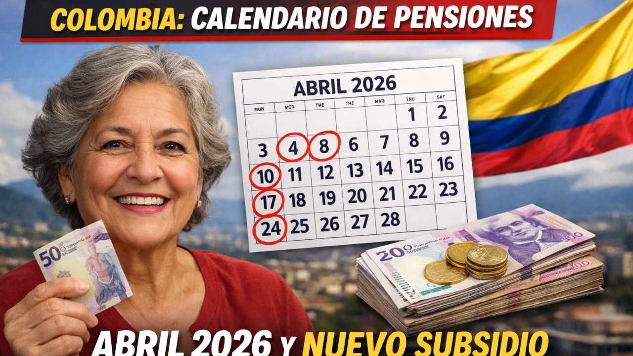 Colombia Calendario de Pensiones Abril 2026: Fechas Oficiales y Nuevo Subsidio Confirmado