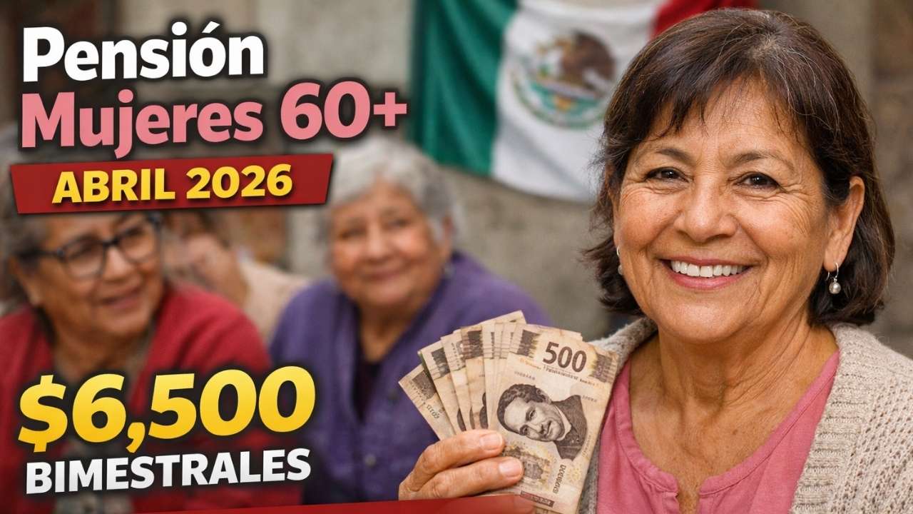 Pensión Mujeres 60+ en México Abril 2026: $6,500 Bimestrales, Requisitos y Fechas Oficiales
