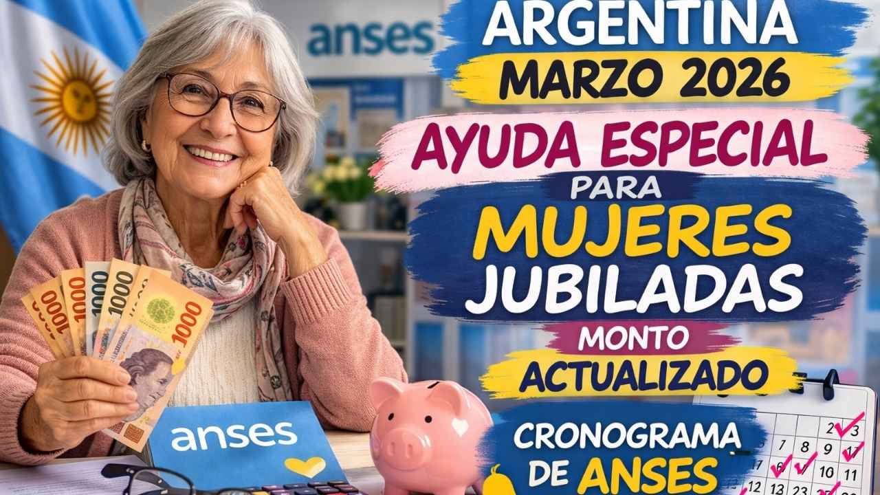 Argentina Marzo 2026: Ayuda Especial para Mujeres Jubiladas, Monto Actualizado y Cronograma de ANSES